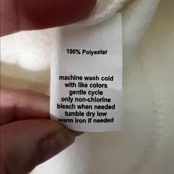 Exertek Cream Fleece Full Zip Vest with Pockets - Medium - Picture 10 of 10